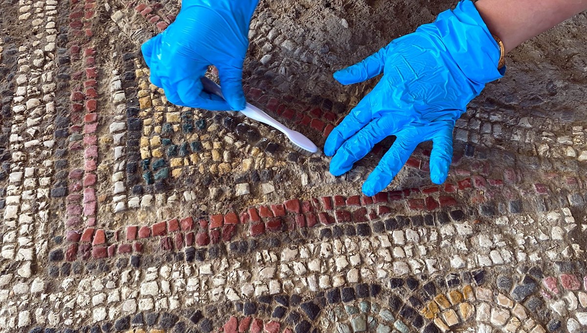 Pompeipolis Antik Kenti'ndeki 1800 yıllık mozaikler gün yüzüne çıkarılıyor