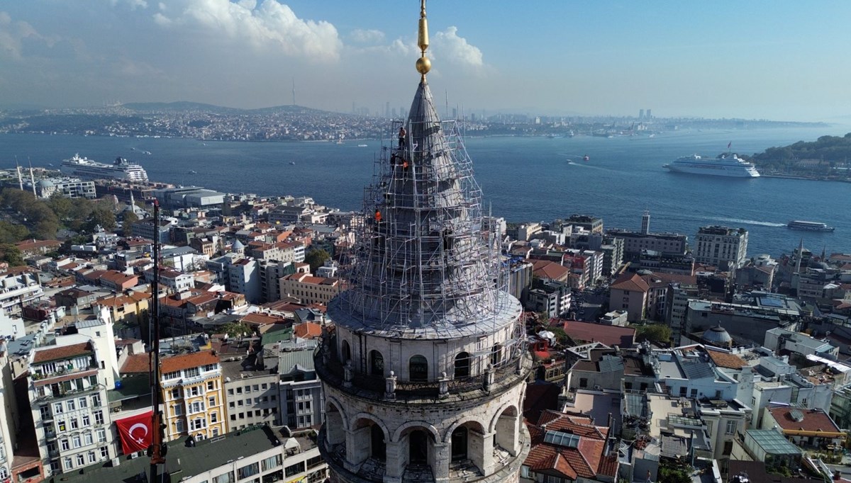 Galata Kulesi’nin külahı restore ediliyor