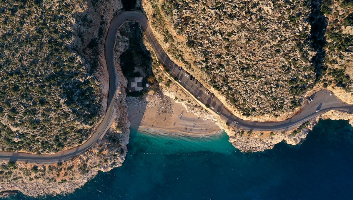 Kaputaş Plajı'ndan kış manzaraları