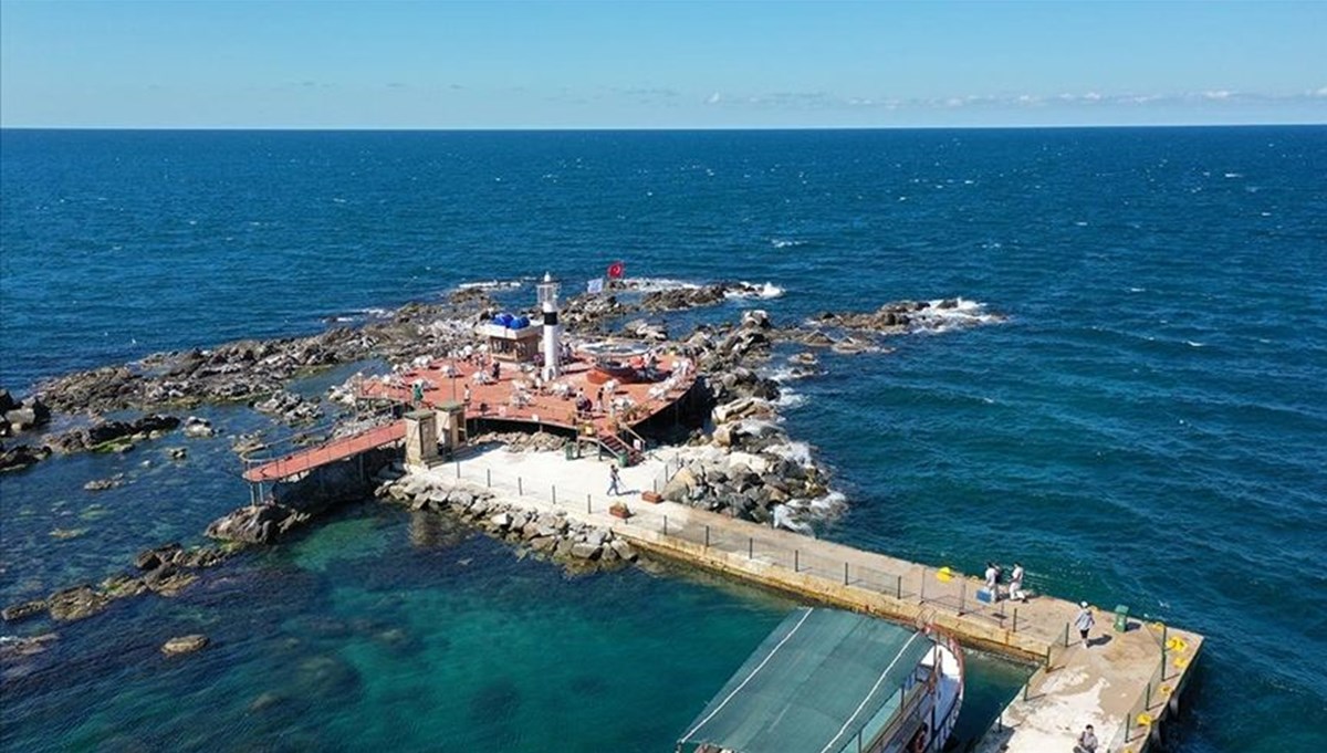 Karadeniz'in yeni turizm noktası Fatsa Adası turistlerin ilgi odağında