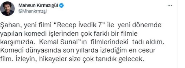 Mahsun Kırmızıgül'ün Recep İvedik 7 yorumu tartışma yarattı!