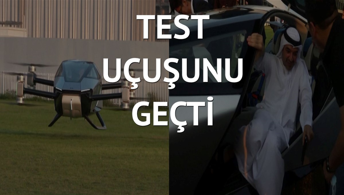 Uçan otomobil ‘X2’ yolcularıyla uçtu