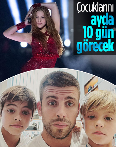 Shakira ve Pique çocuklarının velayeti için anlaştı