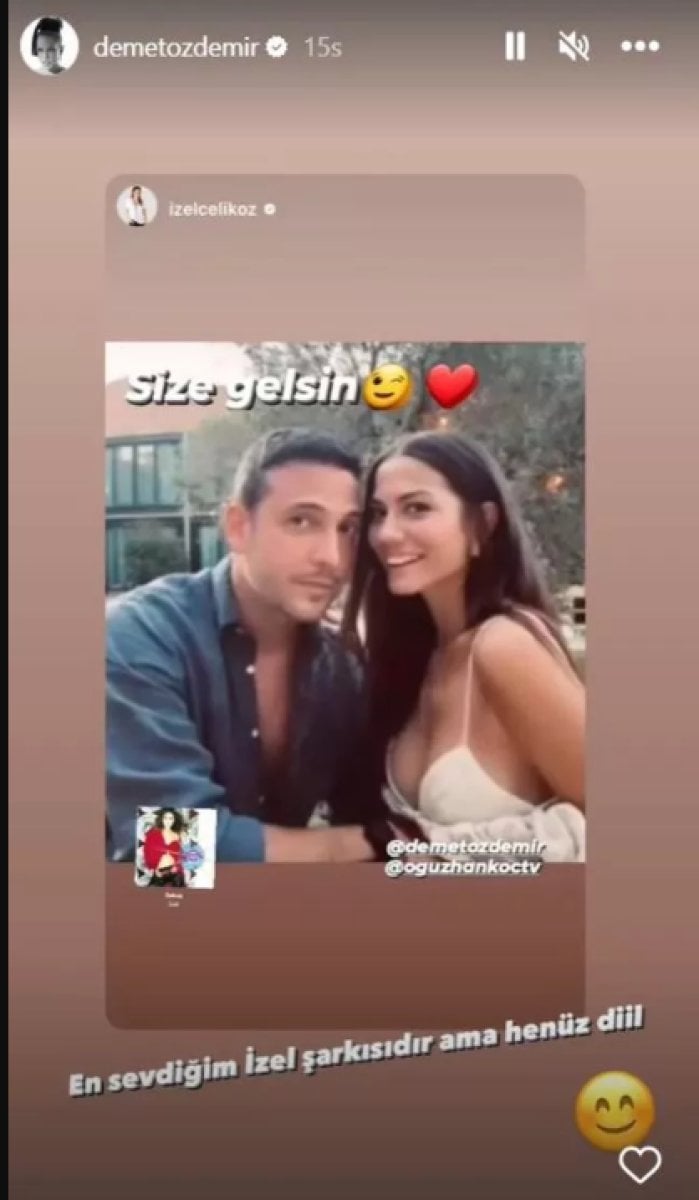 Demet Özdemir, İzel'in paylaşımına cevap verdi