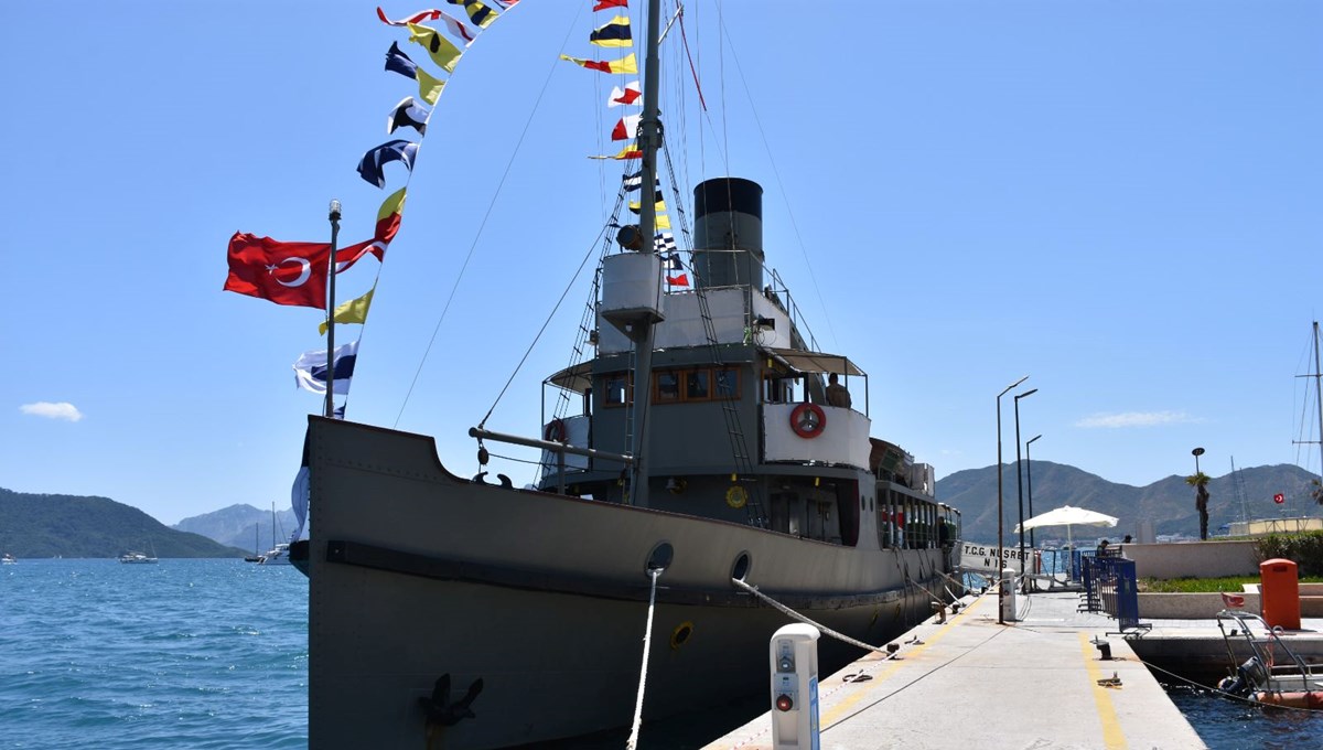 TCG Nusret Müze Gemisi Marmaris'te ziyarete açıldı