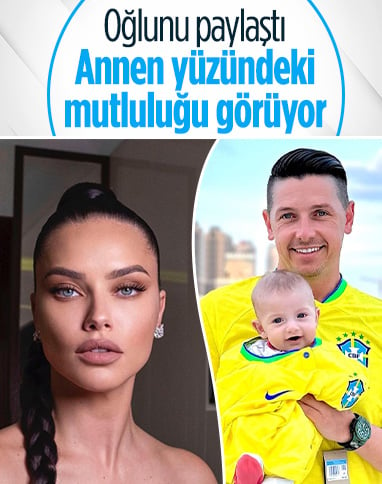 Adriana Lima ilk kez oğlunu paylaştı